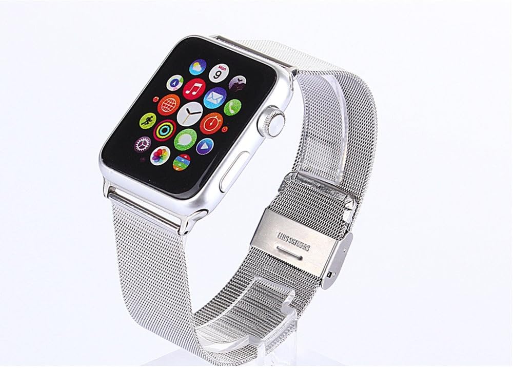 Emisoon Leather Band For Apple Watch Include Replacement w/ Metal Clasp for Apple Watch Sport Edition