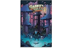 JIANLE Gravity Falls Poster: Captivating Canvas Art for Fantasy Enthusiasts