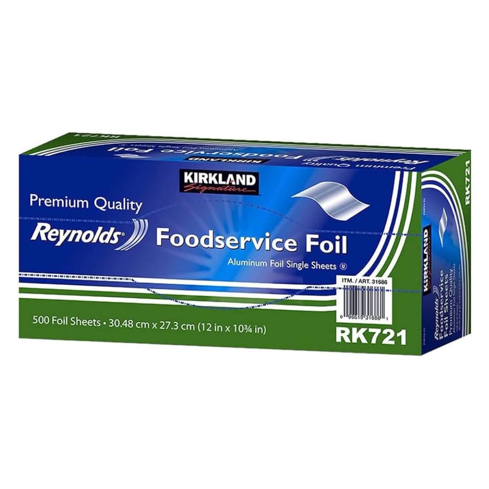 Kirkland Signature FoilSheet-500ct ALUMINUM FOIL SHEETS