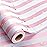 MAYPLUSS Pink Stripe Wrapping Paper Roll - 17 Inch X 33 Feet - Romantic Girly Pink Wide Striped Gift Wrap with Foil Dot Baby Girl Wrap Present Paper for Baby Shower, Bithday, Holiday, Wedding