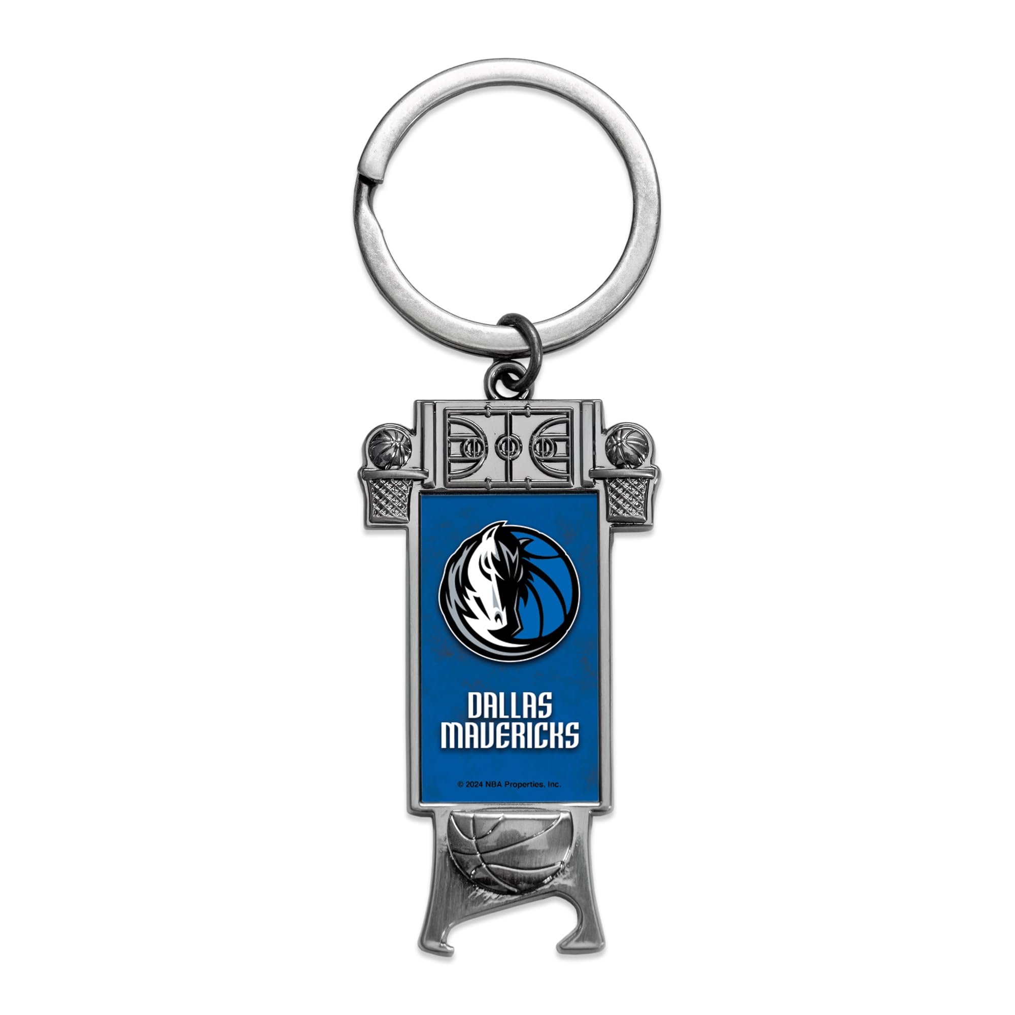 Rico Industries NBA Basketball Dallas Mavericks Sculpted Bottle Opener Keychain -Great Gift Item