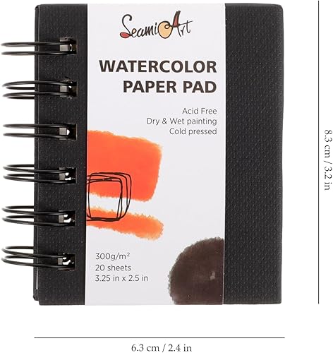 Miniatura 7 de EXCEART Libro de dibujo Acuarela Pintura Cuaderno de bocetos en blanco Libro de dibujo de arte Cuaderno de dibujo en espiral Libro de bocetos