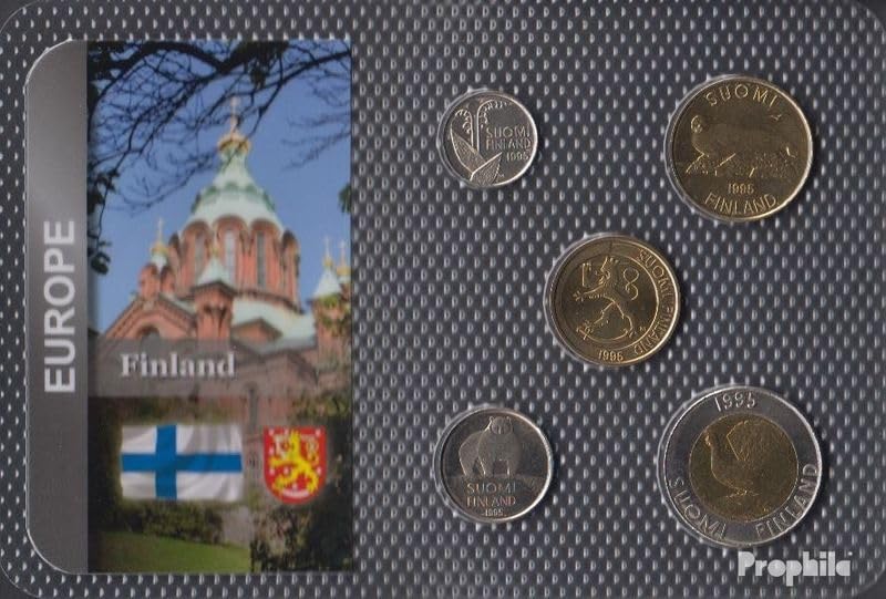 Kursmünzen Fleur de Coin Finlande 1995 Pièces de Collection 10 Markkaa