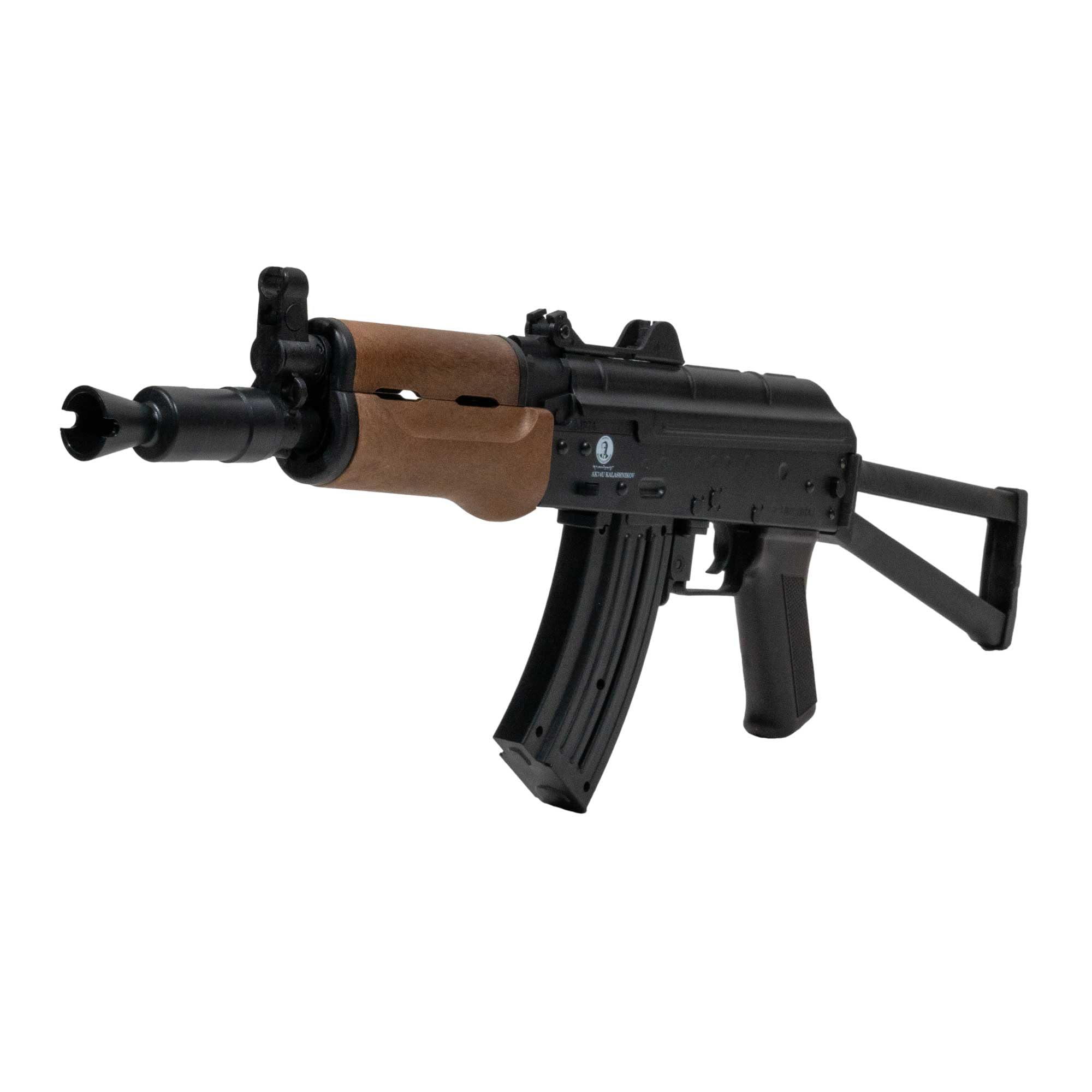 Pack Rifle Kalashnikov AKS-74U Airsoft/Material: plástico de Alta Resistencia/Potencia 0,7 Julios/Se suministra con Accesorios
