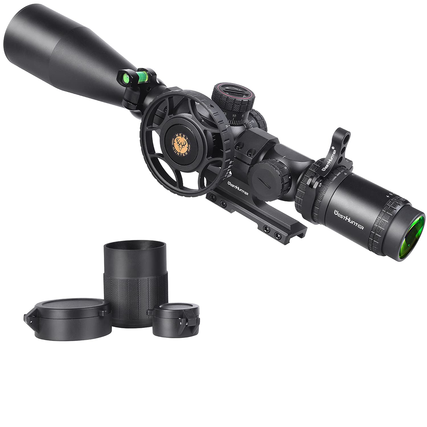 WestHunter Optics WHI Series Hunting Scope, 30 mm Tube First Focal Plane Red Green Illuminated Etched Glass Reticle Tactical 1/10 MIL Shooting Scopes