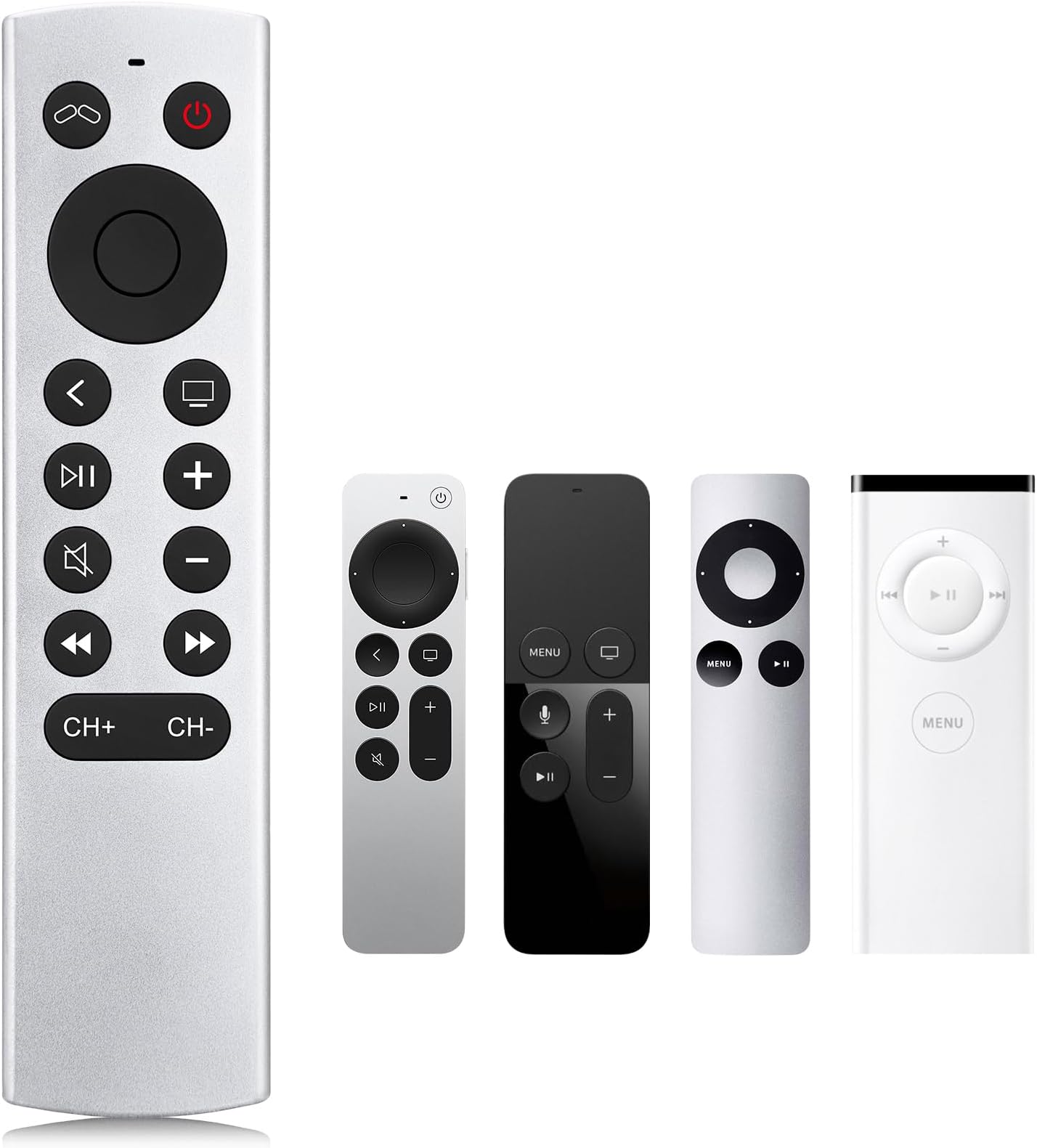 Replacement for Apple-TV-Remote, Remote Control for Apple 4K/HD (NO Siri & Voice)