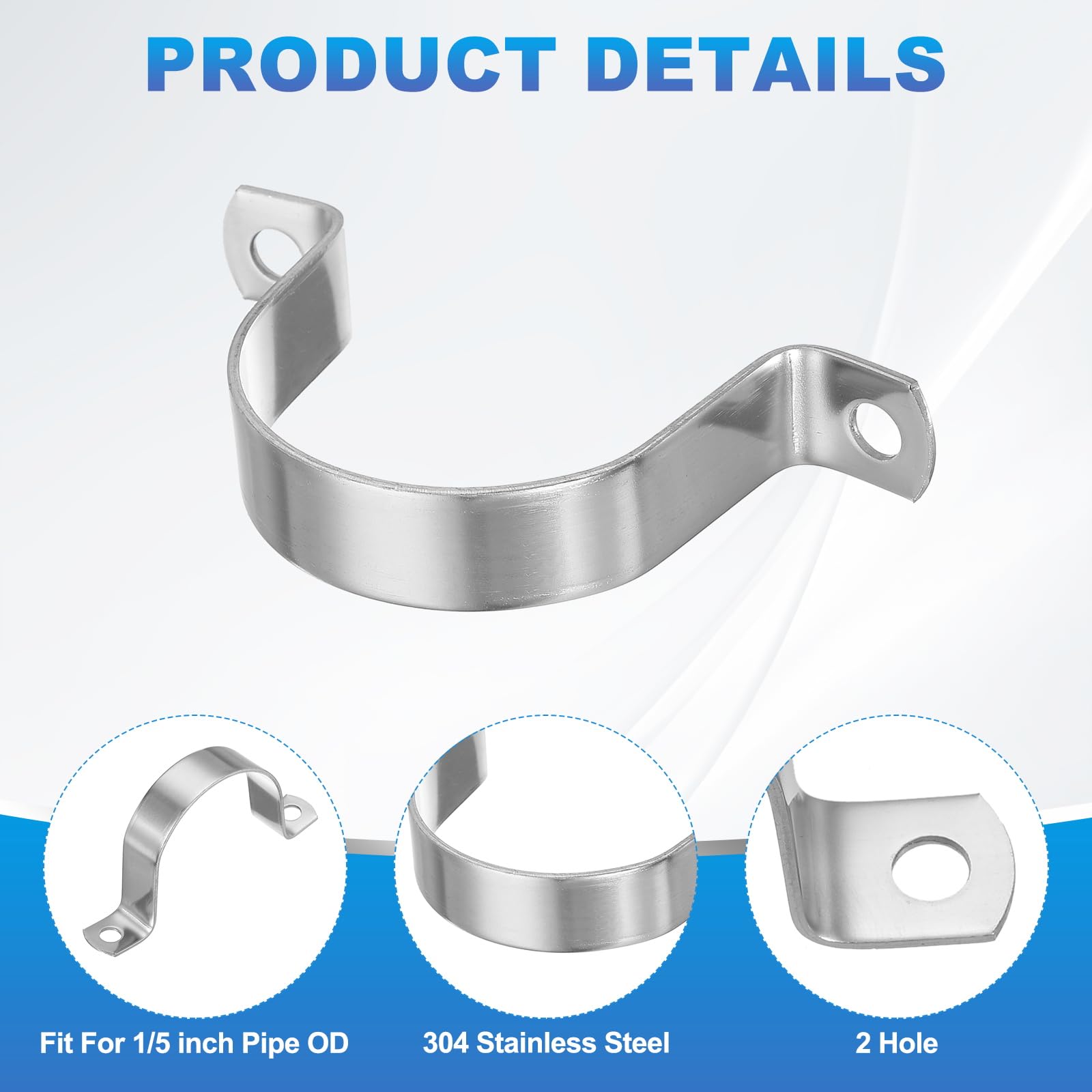 PATIKIL 57mm Rigid Pipe Strap - Image 3