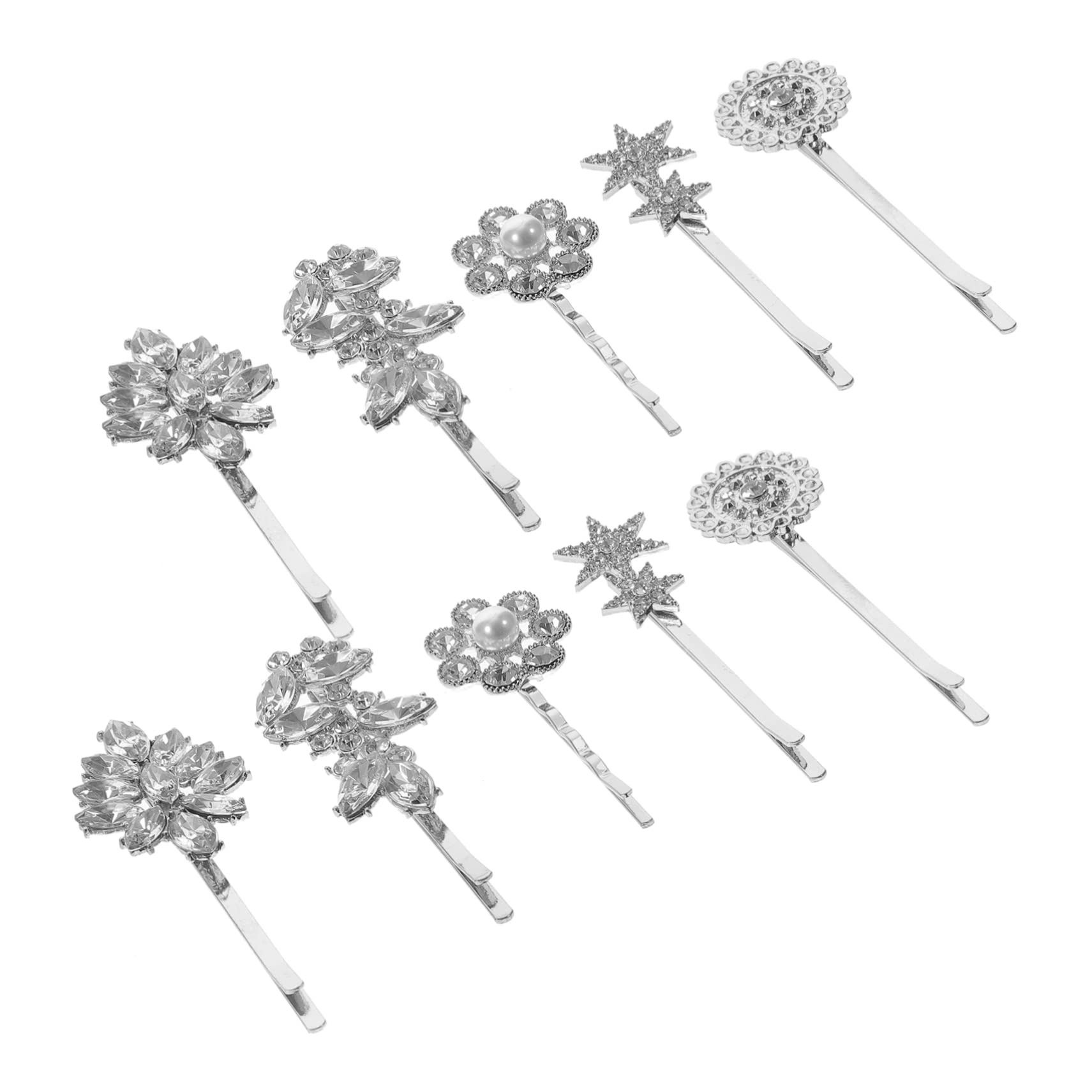 DOITOOL 40stücke Strass Haarklammern Für Und Mädchen Dekorative Bobby Mit Einzigartigem Design Für Hochzeiten Partys Und Alltag