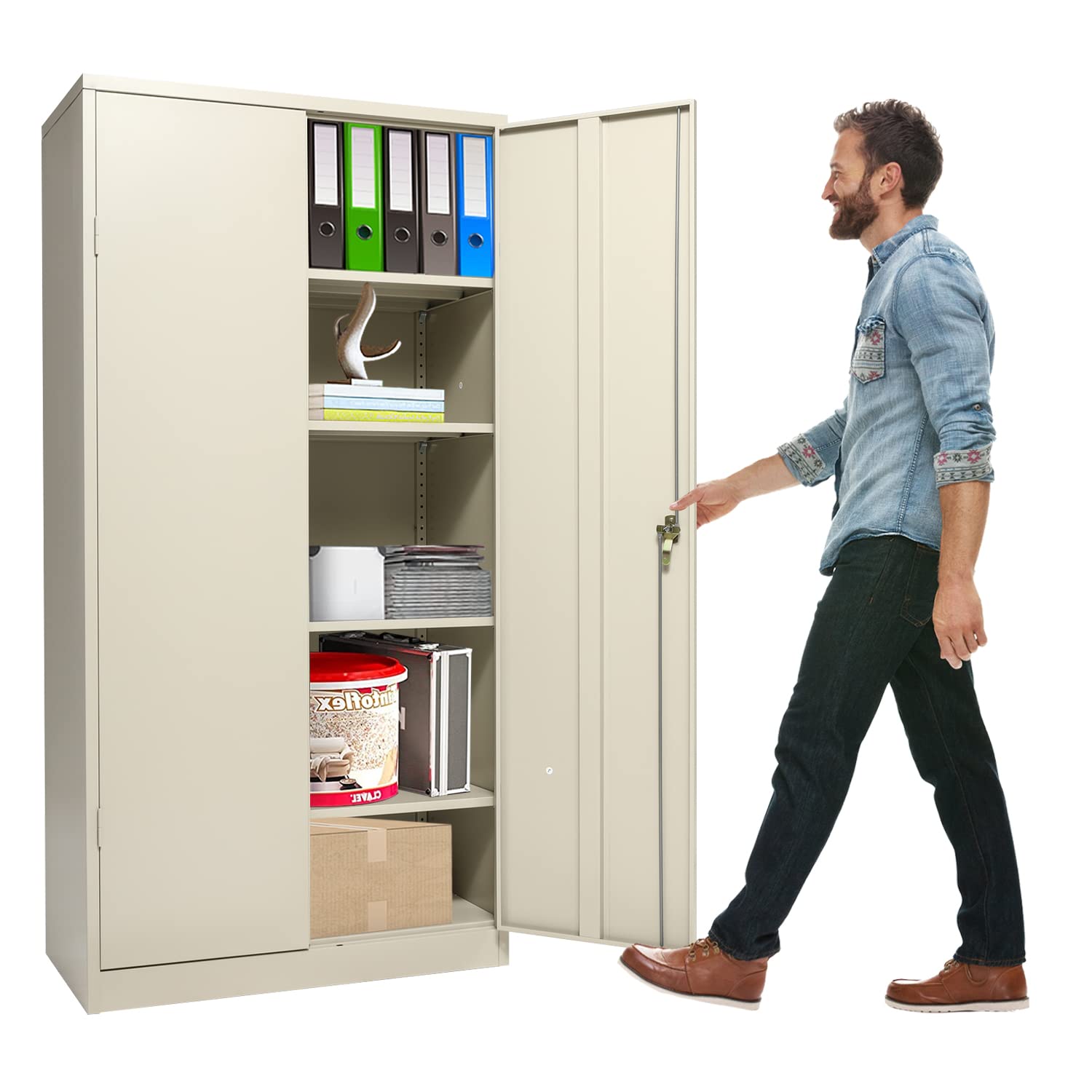 Buy INVIE Metal Storage Garage Storage with 2