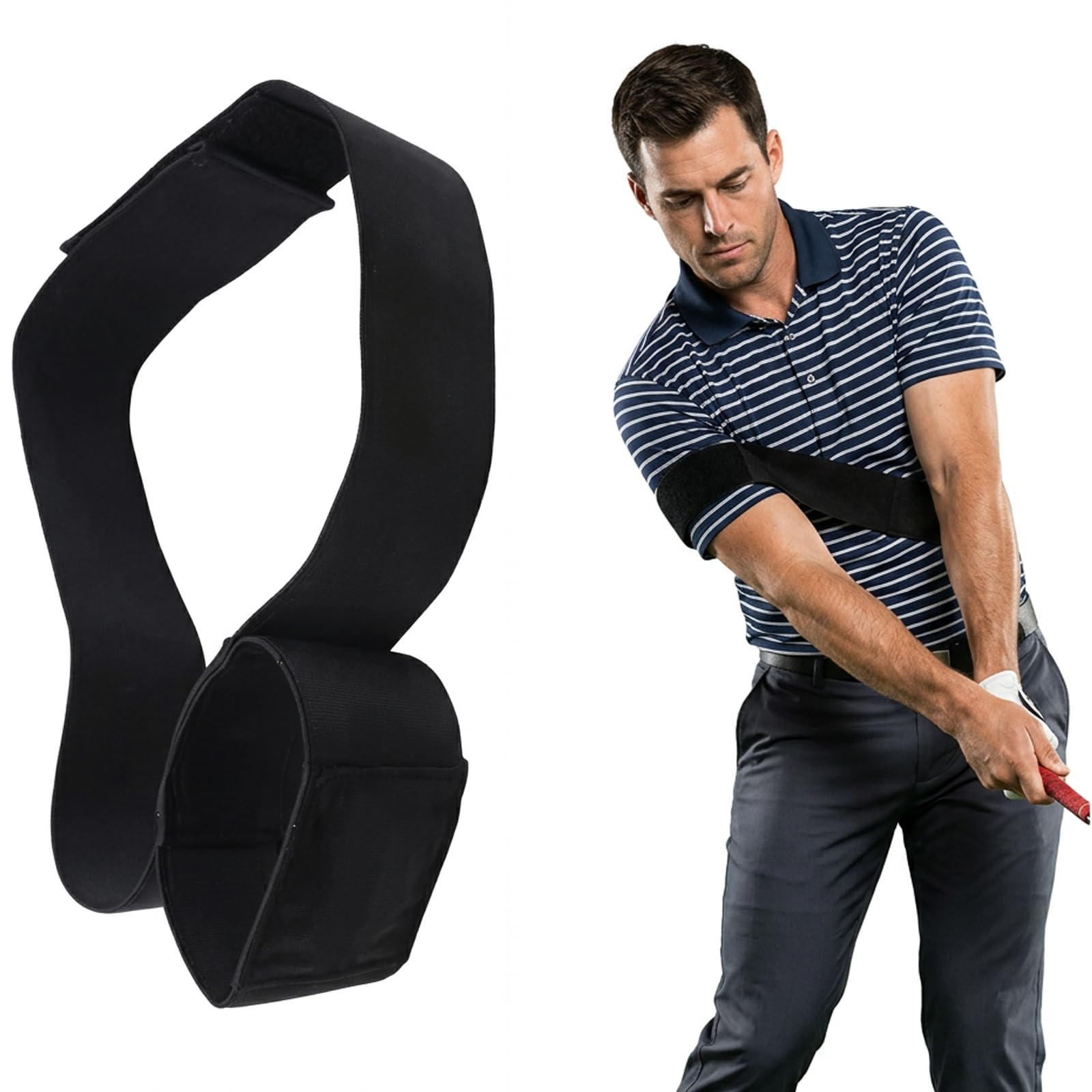 JBLJDWD Golf Training Aids Golf Swing Aid Golf Aid Golf Swing Trainers Golf Aids For Practice Adjustable Arm Band For Swing Correction