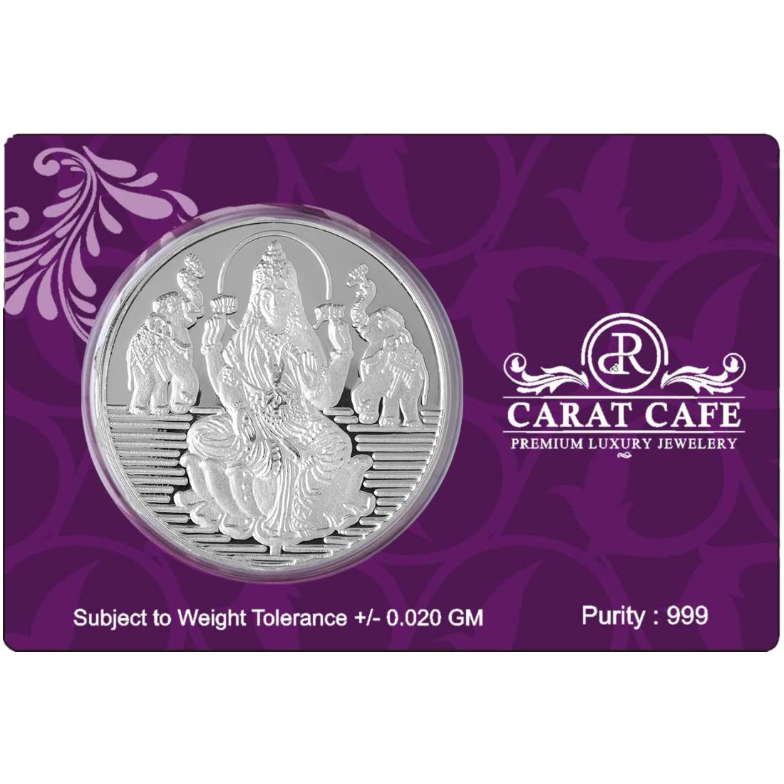 PRD CARATCAFE Pure Silver Laxmi Coin 999 Purity Coin 10 Grams Lakshmi Coins For Pooja 32 mm Size, Hallmark Certified In Gift Pack (B07GVCM8BD) Amazon Price History, Amazon Price Tracker