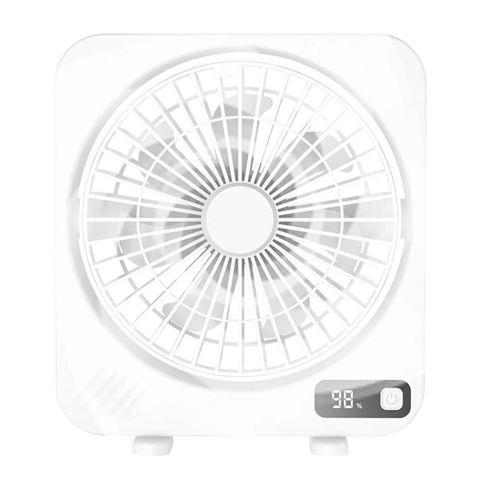 KieTeiiK 1200mAh Battery Operated Fan for Dorms and Workspaces Rechargeable Digital Display Desktop Fan for Students Homemakers Outdoor Camping