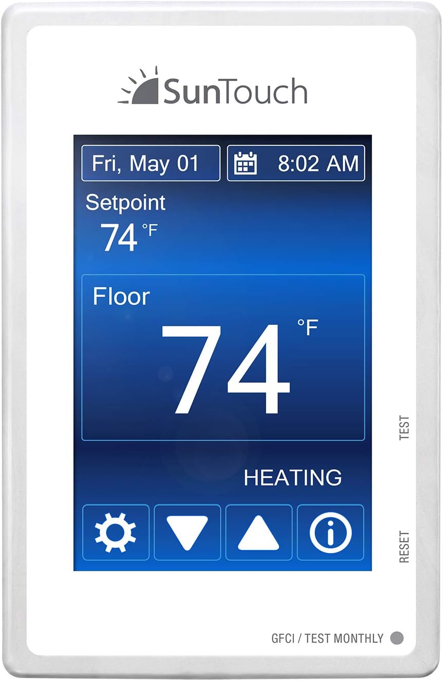 Touchscreen Programmable Thermostat low profile user friendly Photo