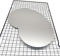 Vista 8 de Tableros redondos para tartas, paquete de 10 soportes para tartas, base circular de cartón (plata, 12 pulgadas)