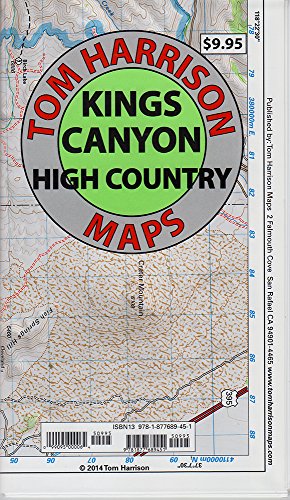 Kings Canyon High Country Trail Map (Tom Harrison Maps)