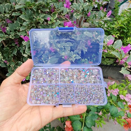 Image of Clear Purple Rondelle Glass Beads for Jewelry Making, Faceted Briolette Crytal Spacer Beads for Bracelet Necklace Earring (2mm 4mm 6mm 8mm 10mm Mixed Sizes, 1000pcs)