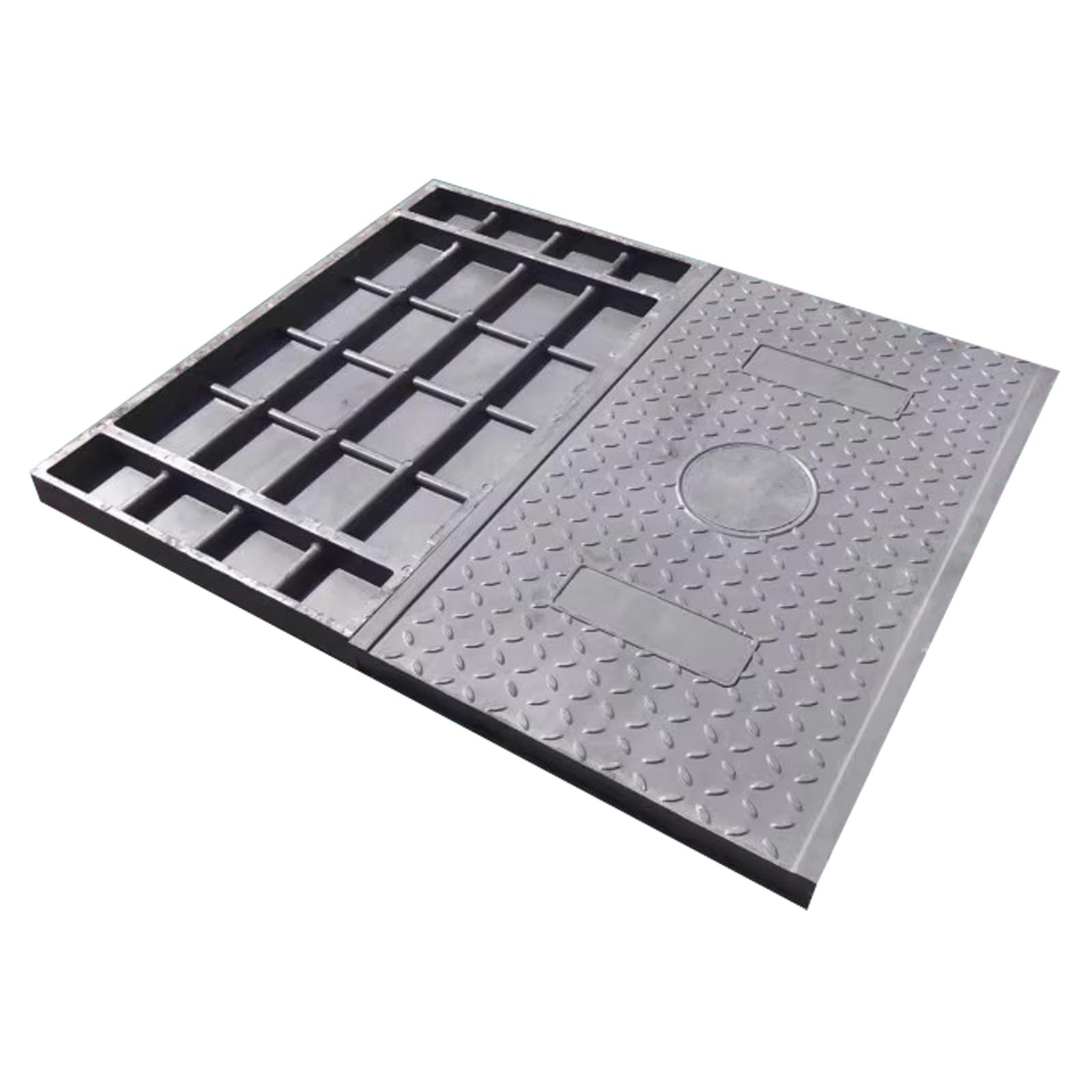 Couvercle de fosse septique et regard durable pour accès égouts jardin