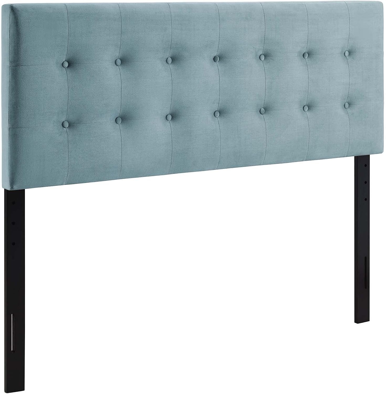 Modway Emily King Biscuit Tufted Performance Velvet Headboard, Light Blue