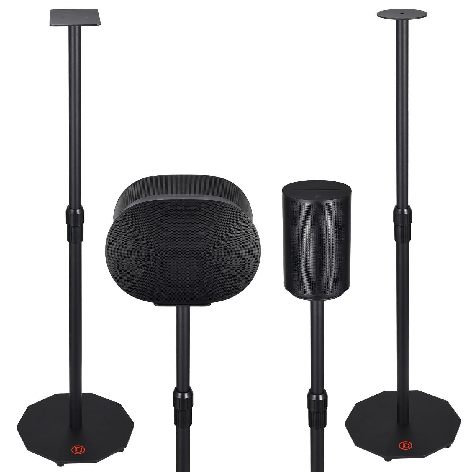 Supporto sicuro in acciaio al carbonio, supporto salvaspazio per accessori audio surround 300 100, accessori audio per la casa, supporto regolabile in altezza