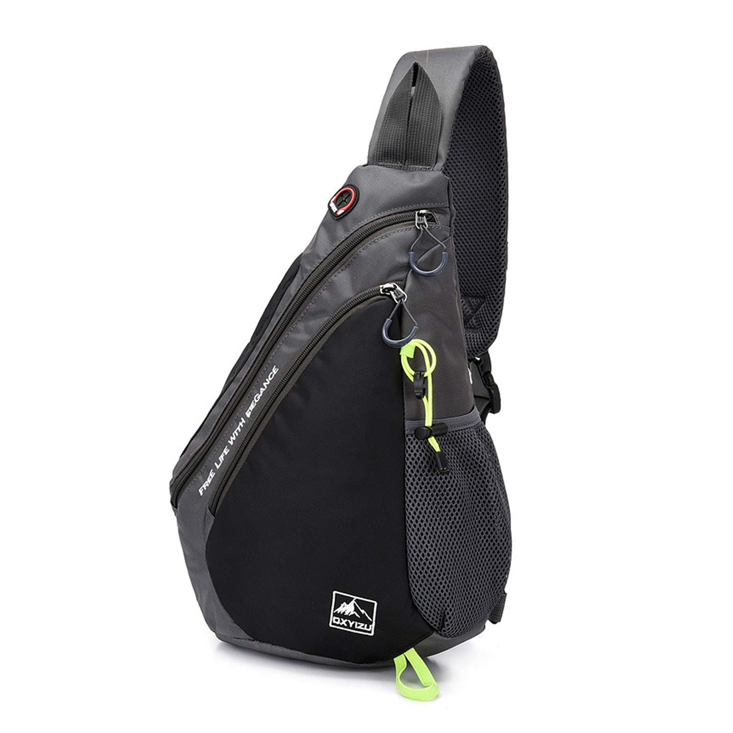 FANDARE Leggero Zaino Monospalla Sling Bag Borsa a Spalla Uomo Donna Borsello a Tracolla per Scuola Outdoor Sportiva Ciclismo Viaggio Hiking Camping Crossbody Backpack Durevole Poliestere