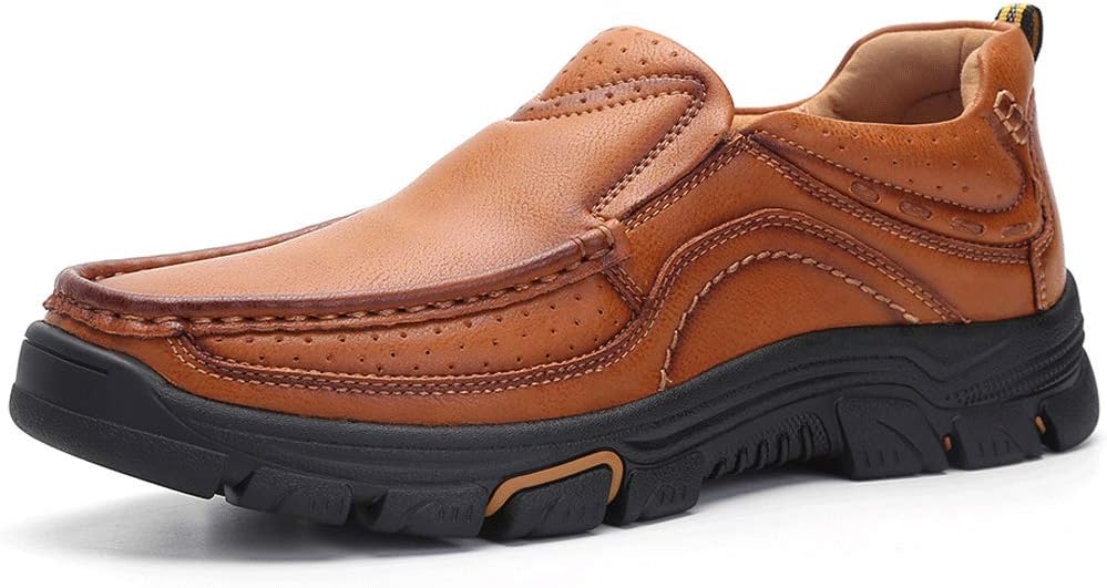 Venshine Mens Casual Slip On Loafers Shoes Walking Dress Leather Shoes - Image 2