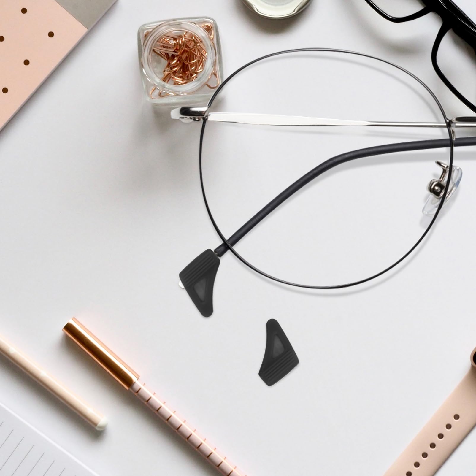 Didiseaon Silicone Nose Grips for Glasses 20 Pack Eyewear Retainers Comfortable Anti-Slip Design