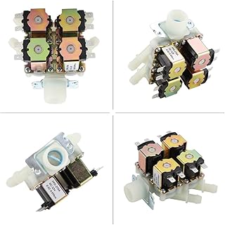 N/C (Normally Closed Type) Electric Solenoid Valve,DC 12V DN20 G3/4" 1 in 4 Out Plastic Electromagnetic Valve Normally Closed Water Drain Valve