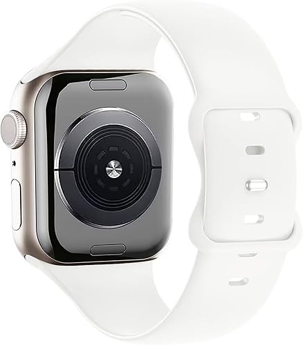 Miniatura 2 de Correa deportiva de silicona compatible con iWatch de 1.496 in 1.575 in 1.614 in 1.654 in 1.732 in 1.772 in, correa sólida cómoda y suave para