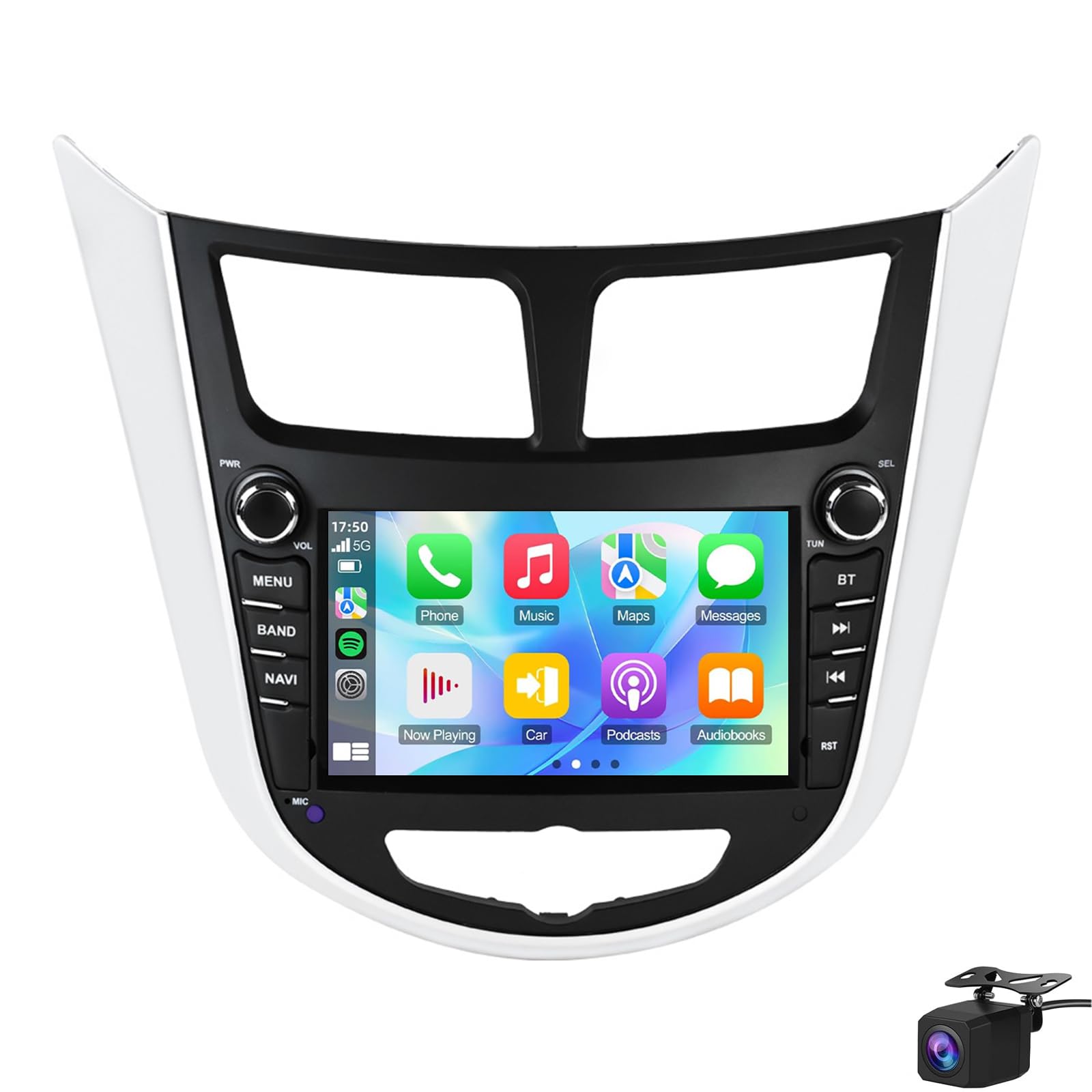 Radio de Coche de 7 Pulgadas para Hyundai Verna Solaris Accent 2010-2016
