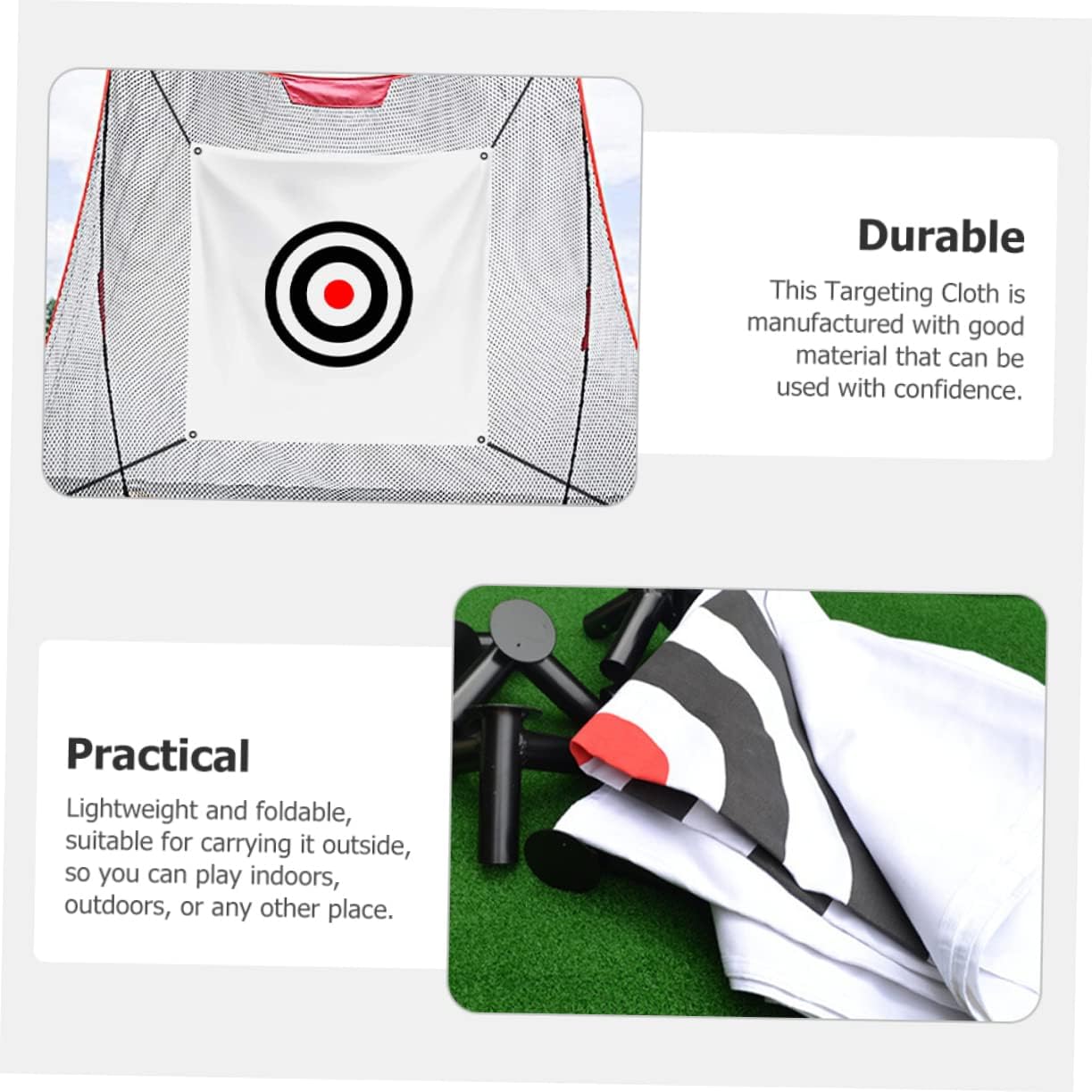 1pc Foldable Golf Chipping Net Hitting Cloth for Training for Backyard Practice and Skill Improvement