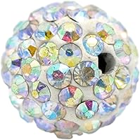 Vista 48 de Bolas de discoteca de 0.394 in de cuentas de arcilla de cristal checo Shamballa pavimenta calidad premium