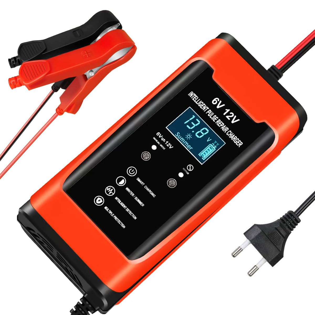 Verilux® Car Battery Charger 12V Heavy Duty, 6V-12V Fully Automatic Smart Battery Charger Maintainer with LCD Display, Pulse Repair Charger for Car, Bike, Motorcycle, Lawn Mower, Boat, SUV and More (B0CXLVZL4M) Amazon Price History, Amazon Price Tracker