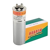 Vista 13 de 12.5 uF MFD ±6% 370/440 VAC CBB65 Condensador de arranque ovalado para arranque del ventilador y aire acondicionado o bomba de calor