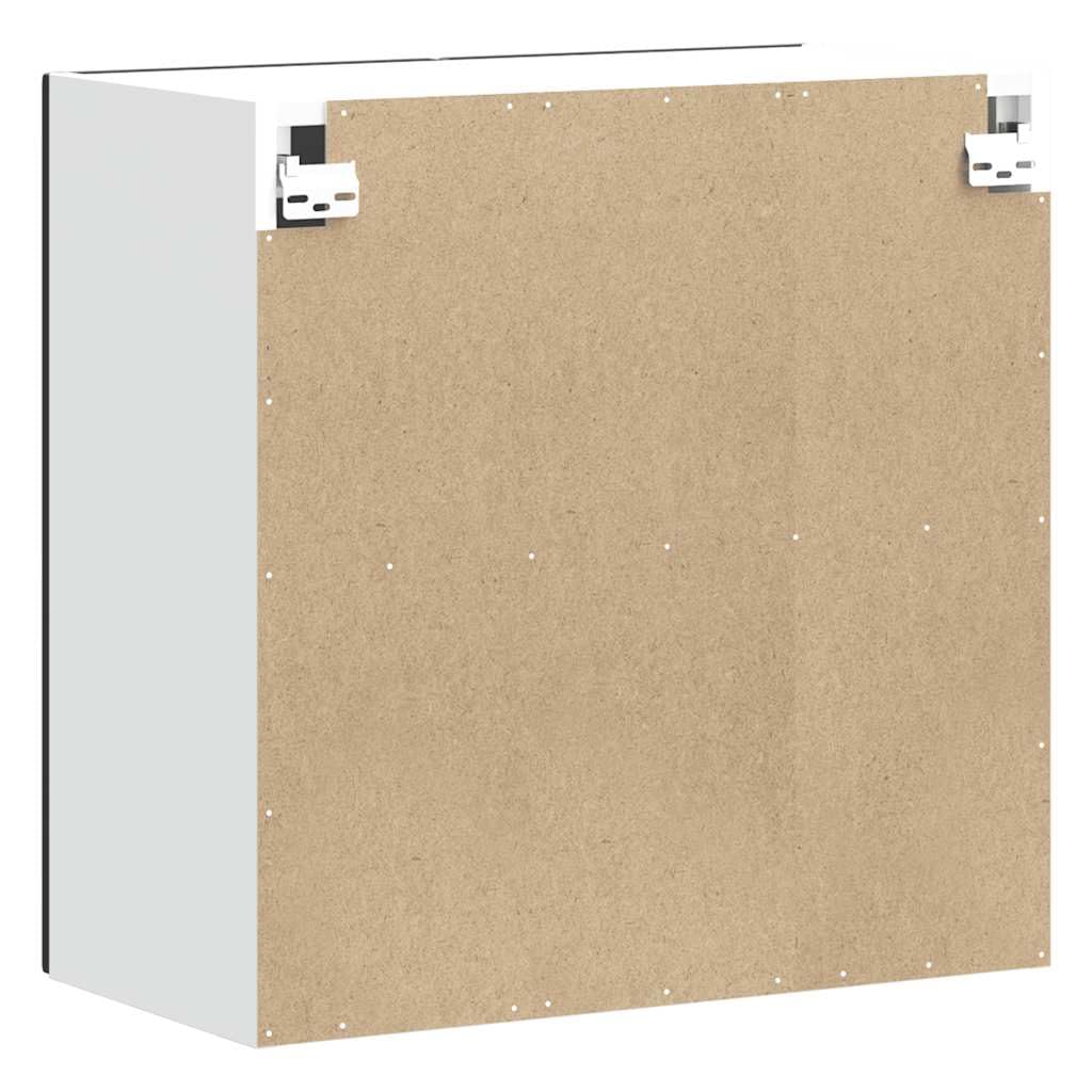 vidaXL Küchen-Hängeschrank Kalmar Schwarz Holzwerkstoff, Wandschrank Küche, Wandschrank, Oberschrank, Küchenschrank, Hängeschrank, Oberschrank Küche
