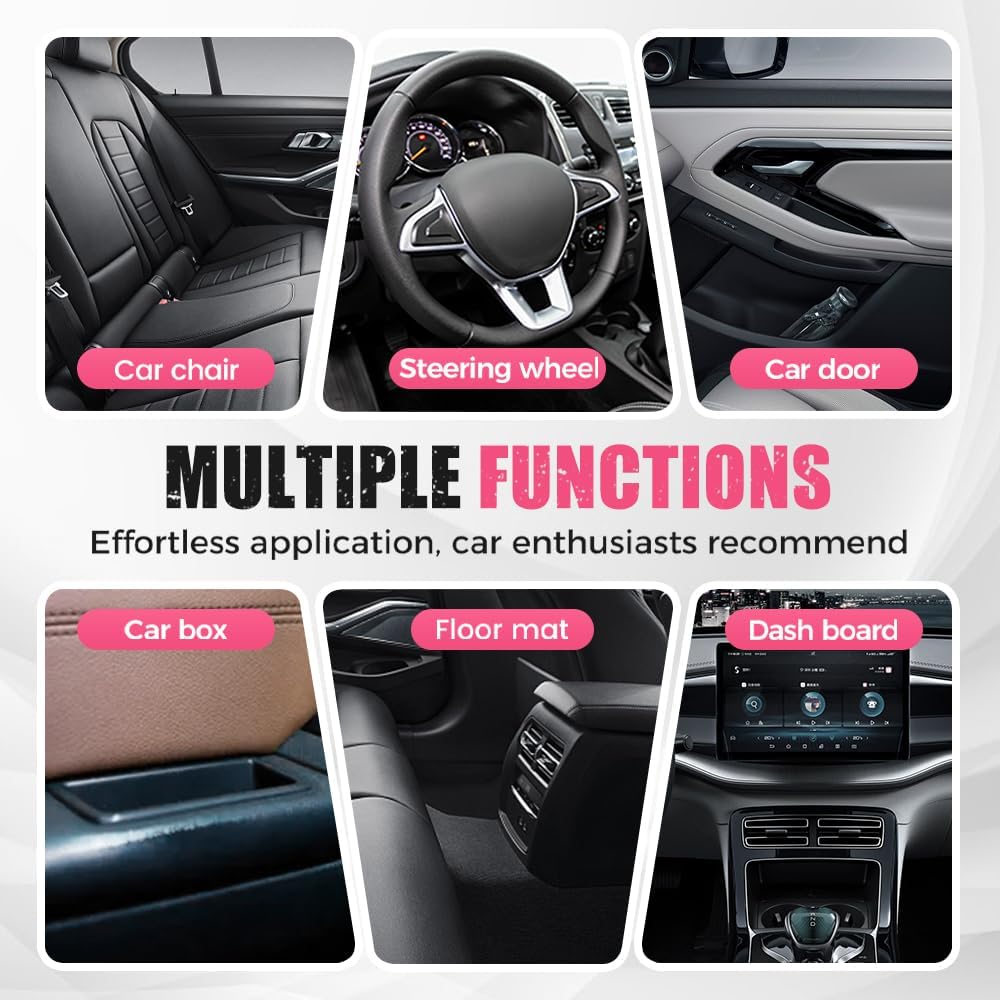 Polishing Cleaner, 2026 New Car Interior Cleaner, Polishing Cleaner Car Interior Spray, Interior Detailer Spray for Rubber Leather Car Interior, Easy Application for Daily Vehicle Care (3pcs) - Image 2