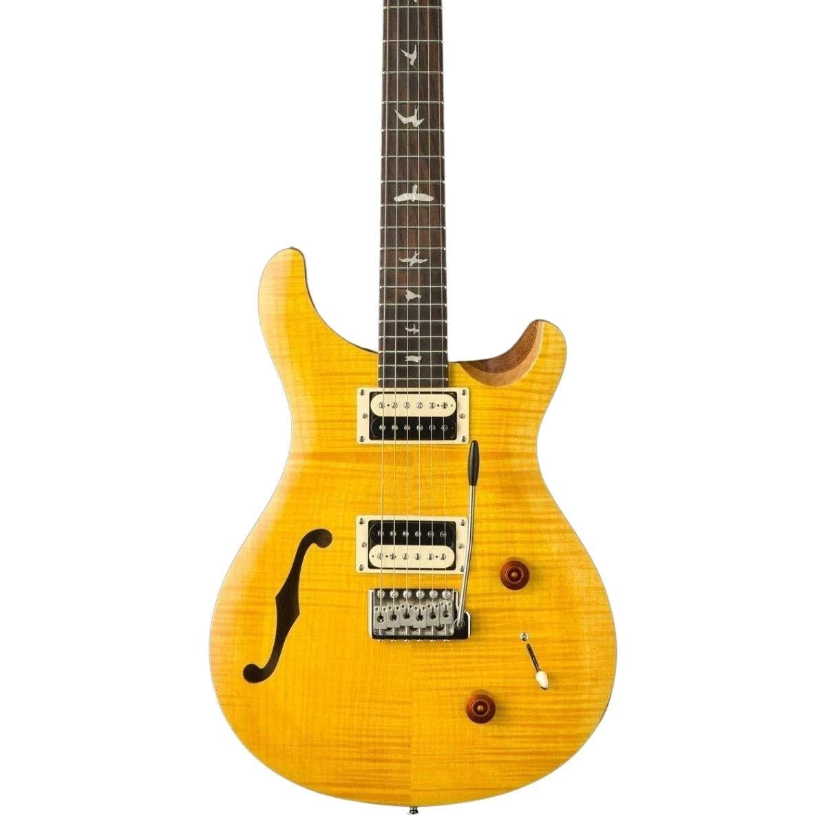 PRS SE Custom 22 Semi-hollow Electric Guitar - Santana Yellow