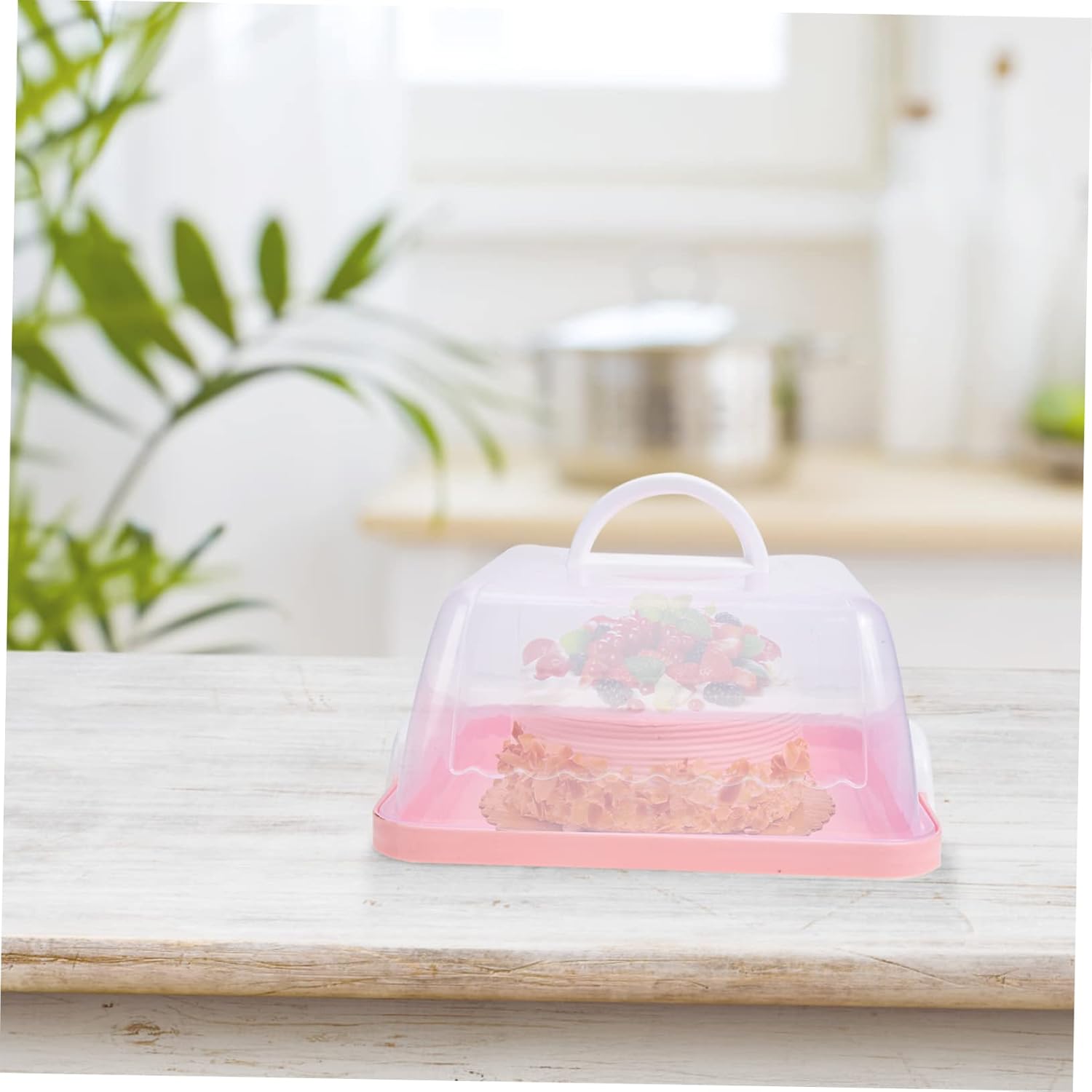 portable cake box square cake holder cake cupcake carrier Cake and Cupcake Carrier& Holder cake carrier square cake keeper square cake carrier coming both sides bride plastic