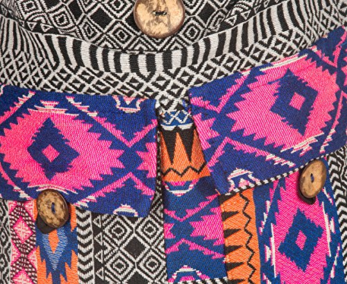 Tribe Azure Fair Trade Crossbody Handwoven Thick Cotton Shoulder Bag Shopping Market Purse Pink Casual Boho Roomy Spacious4