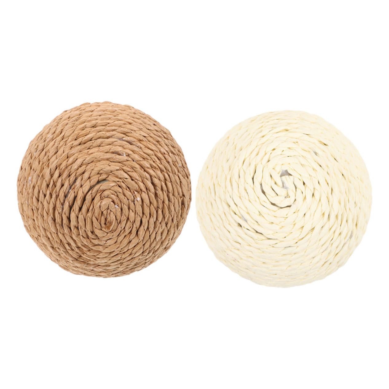 Kisangel 6 Piezas Bola de sisal para Gatos Juguete para Gatos Juguete de Pelota para rascar Juguetes para Juguetes para Masticar Gatitos Juguete para Mascotas rascadores para