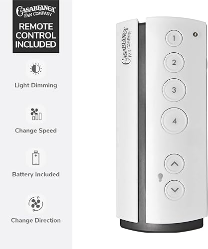 Miniatura 3 de Casablanca Fan Company 51750 - Ventilador de techo de pistón, 52, blanco fresco