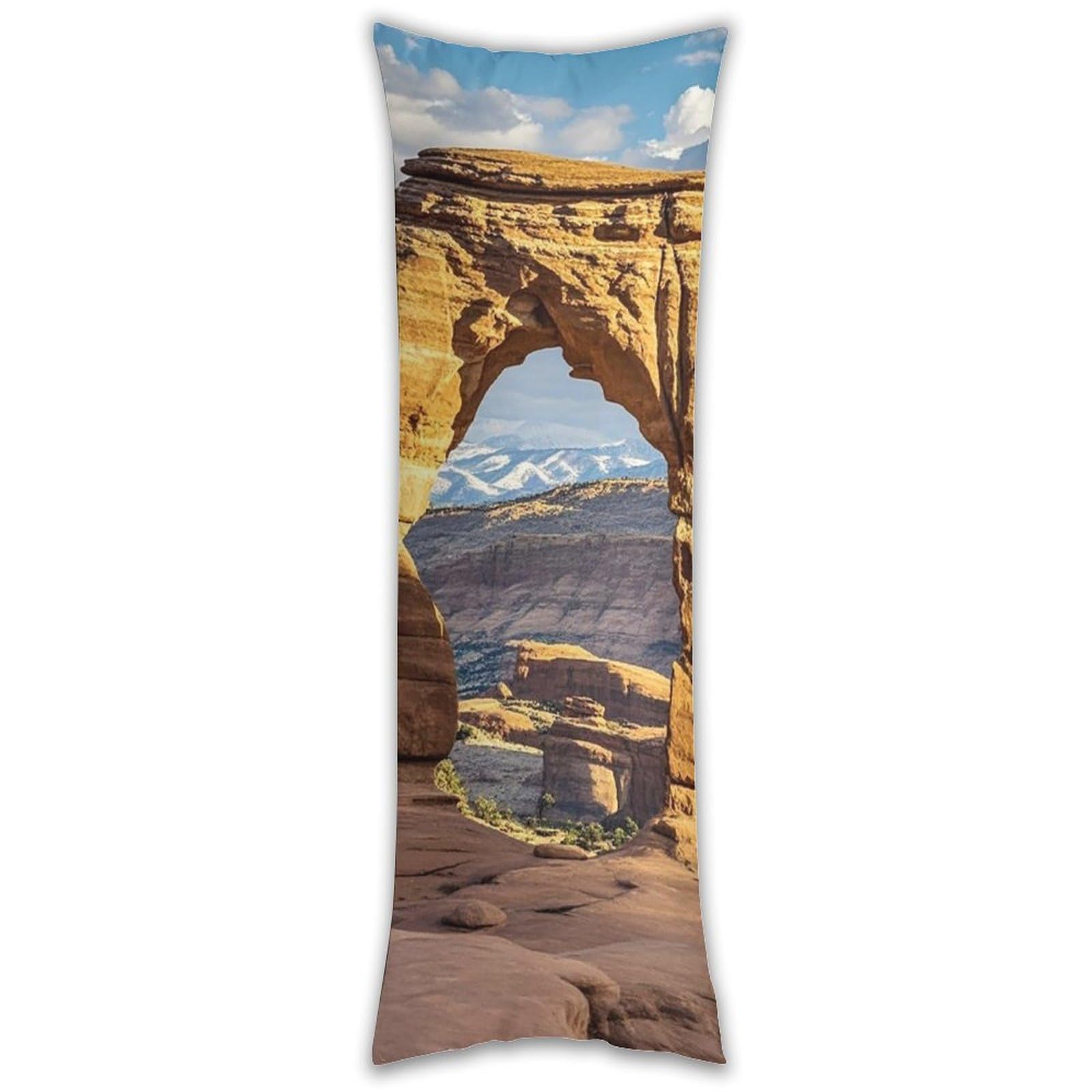 Arches National Park Pillowcase Long Pillow Case Cozy Pillow Cover Pillow Protector Soft Long Cushion Case Long Body Lumbar Decorative Throw Pillow Cover for Bed Sofa Couch 18.9 X 53 Inches