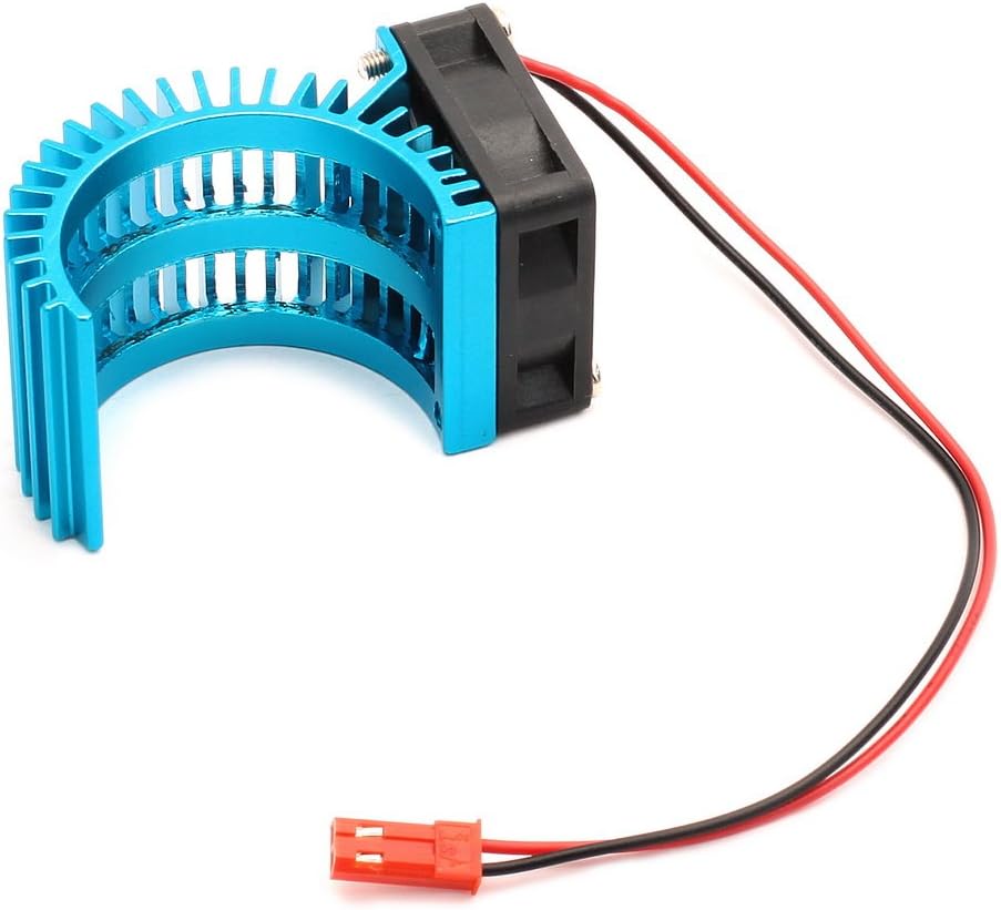 N10026 Aluminum Alloy Motor Heatsink w/ Fan for RC 540 / 550 Motor - blue