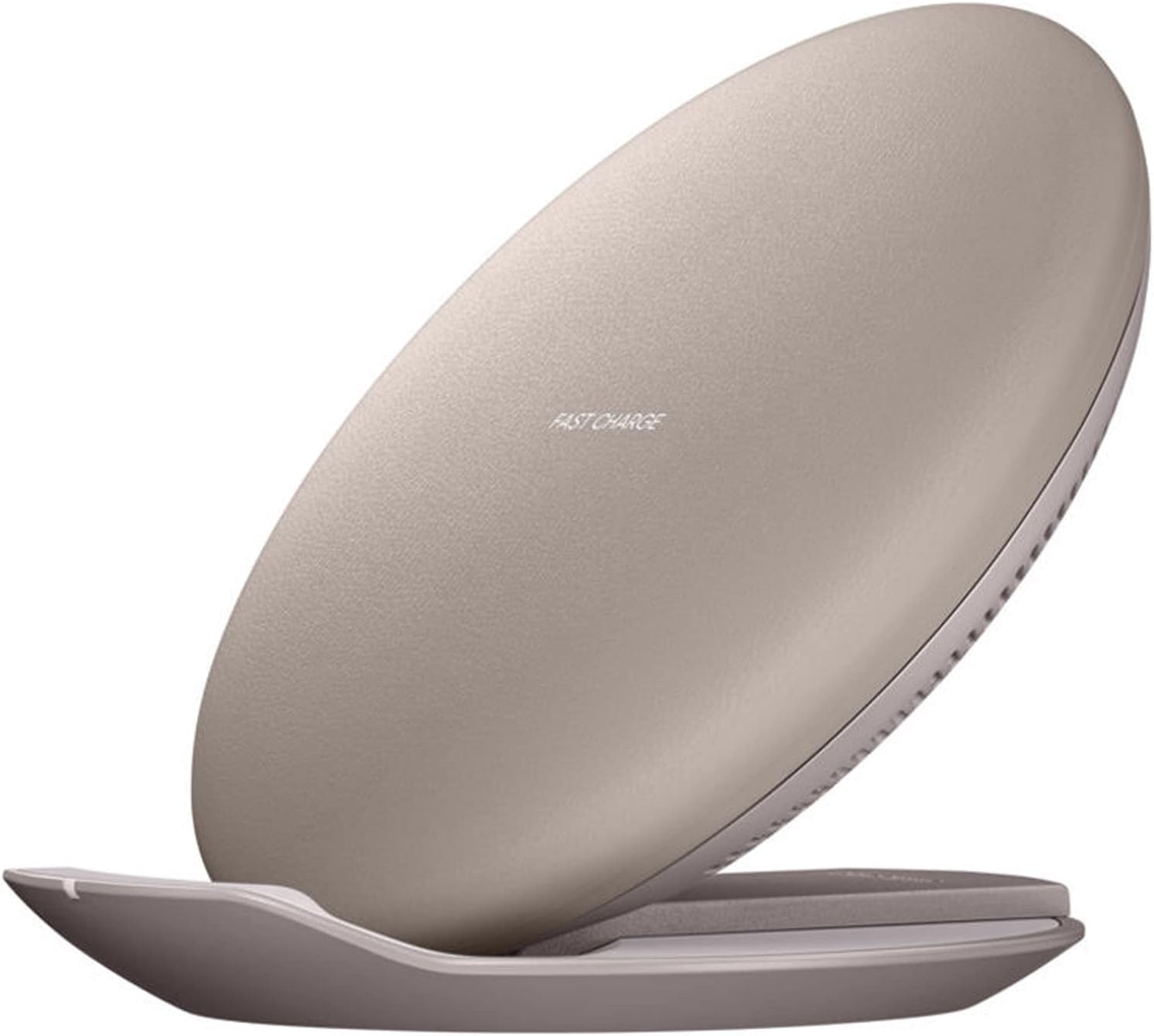 Samsung Qi Certified Fast Charge Wireless Charger Convertible Stand/Pad EP-PG950 Tan with Cooling Fan for Select Galaxy and Apple iPhone Devices - 15w C Type Fast Charger (Renewed)