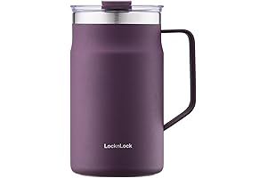 Purple Metro Mug- 20 Oz Insulated Stainless Steel Travel Mug with Handle,...