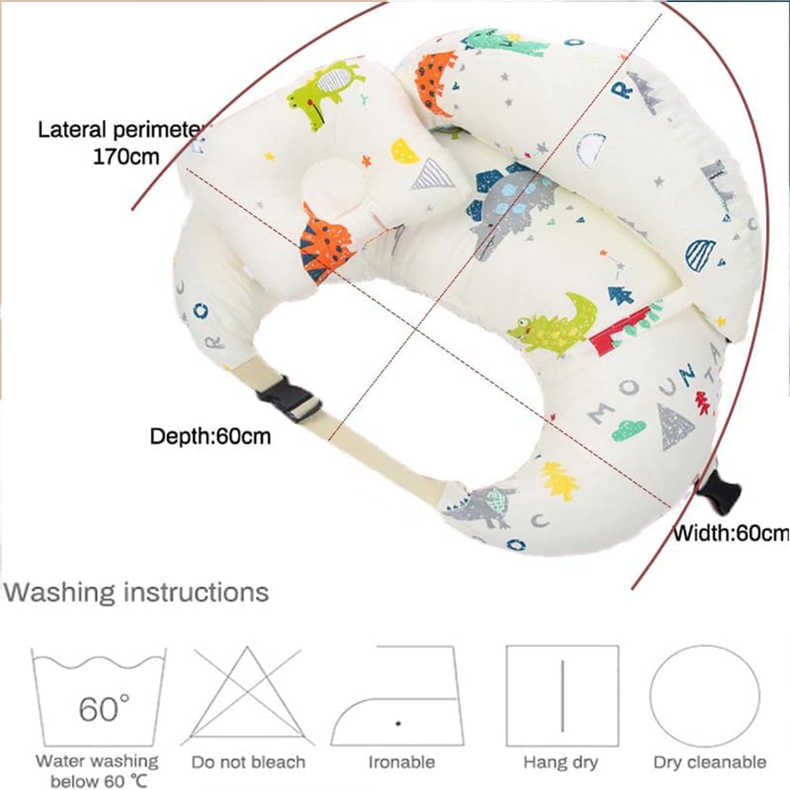 Nursing Pillow For Breastfeeding, Multifunction Breast Feeding Pillows, Baby Nursing Pillows, Bed U-Shape Pillow And Baby Lounger For Newborn
