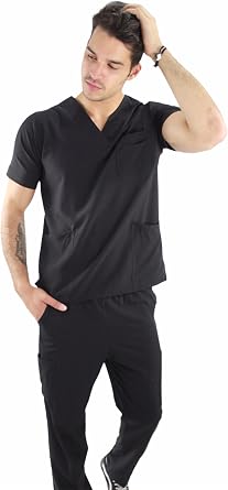 SOULMATE Men's Boston Scrub Set