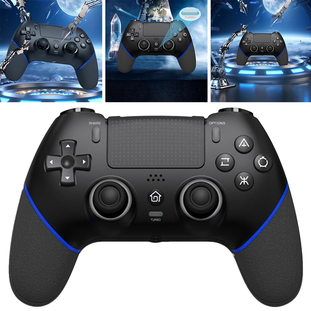 Controlador inalámbrico para juegos Gamepads giroscópicos de 6 ejes, vibración dual, Gamepad para PS4/PC