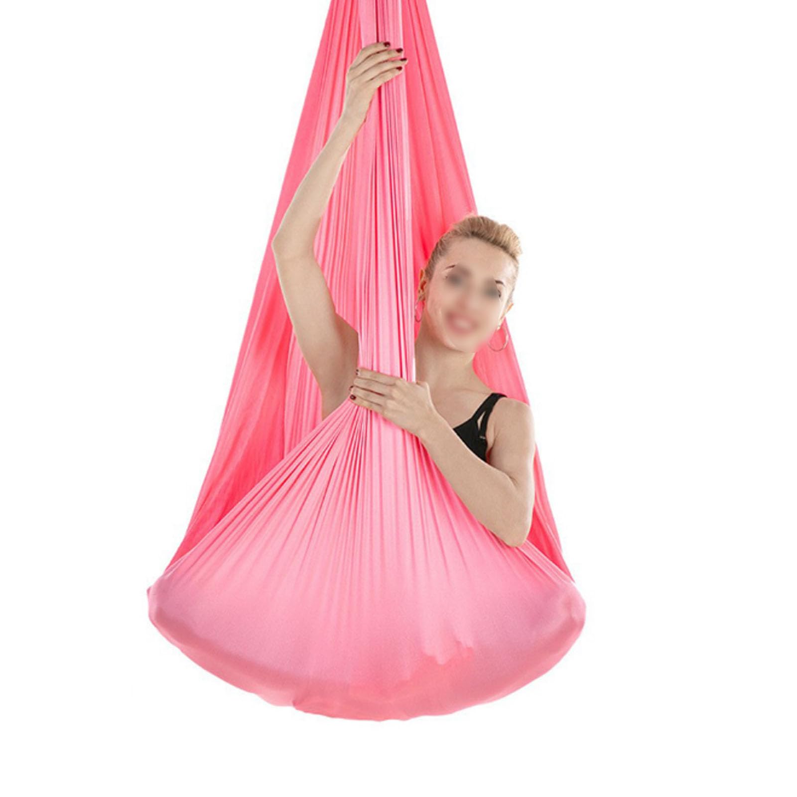 Aerial Yogatuch,Hängematten für Drinnen und Draußen,Aerial-Yoga-Schaukeln,Komplett mit Sämtlichem Zubehör(Size:400x280cm,Color:H)