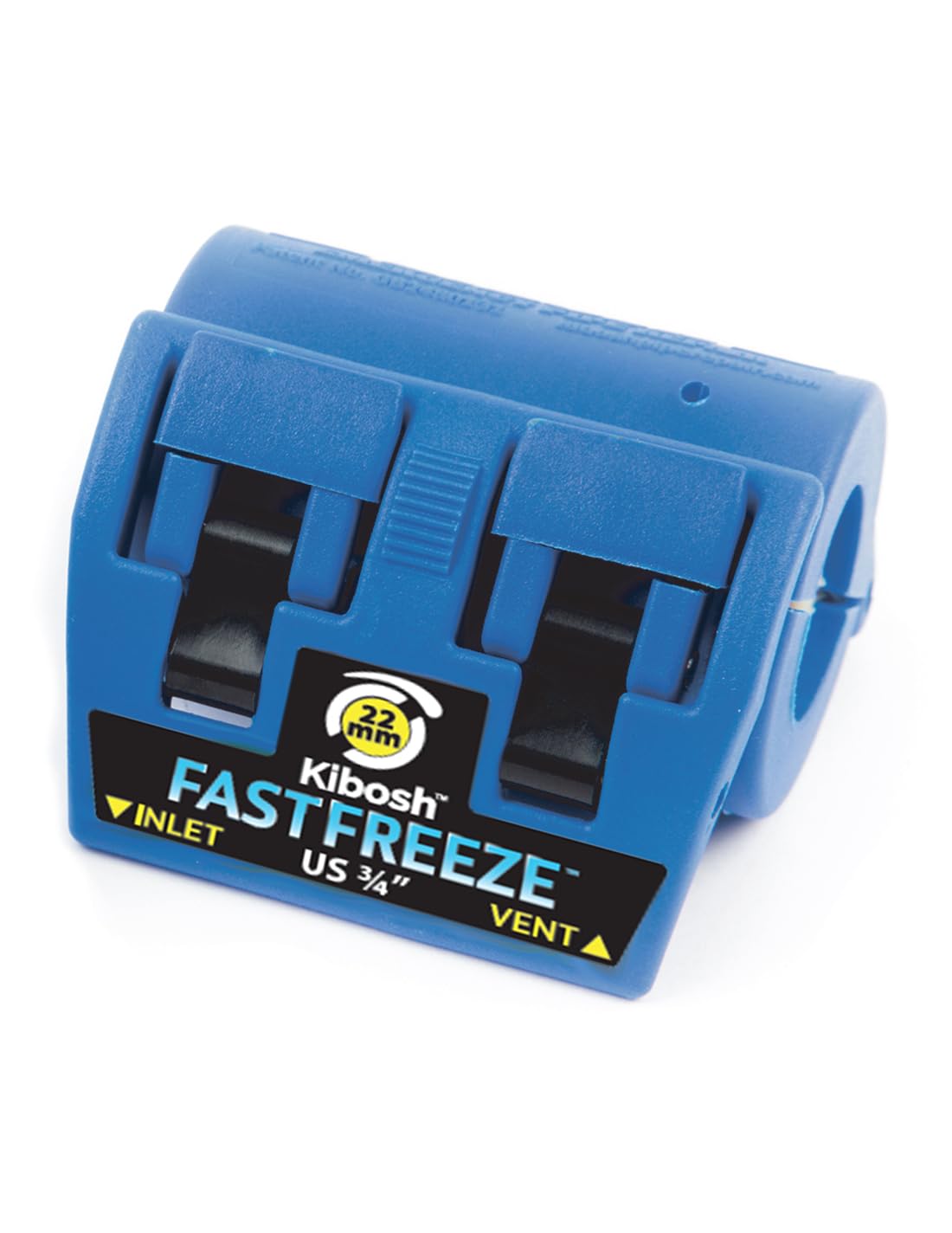 Kibosh Blue Fastfreeze Clamp 22Mm Reusable Pipe Freeze Clamp For Copper, Steel, Lead, Plastic & Iron Pipes
