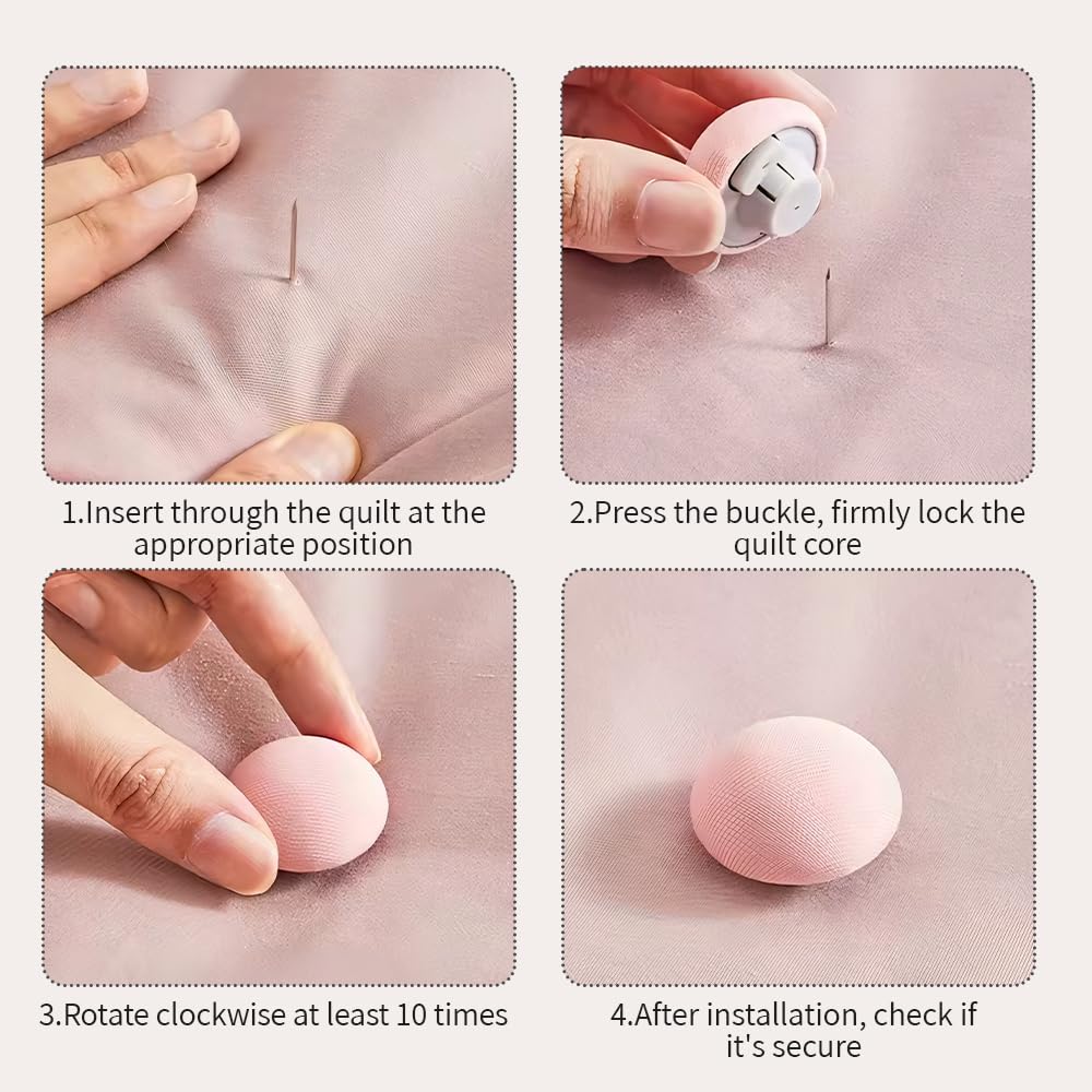 YiFENCHEN 20 PCS Mushroom Duvet Clips Non-Slip Quilt Fixing Clips Multicolour Duvet Fixing Holder with Buttons Quilt Cover Pins for Blanket Bed Sheet Curtain Socks Mattress Covers - Image 4